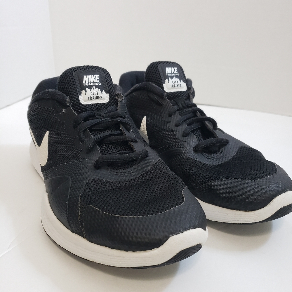Nike Black and White City Trainer Sneakers Modern Design Size 7 Preowned